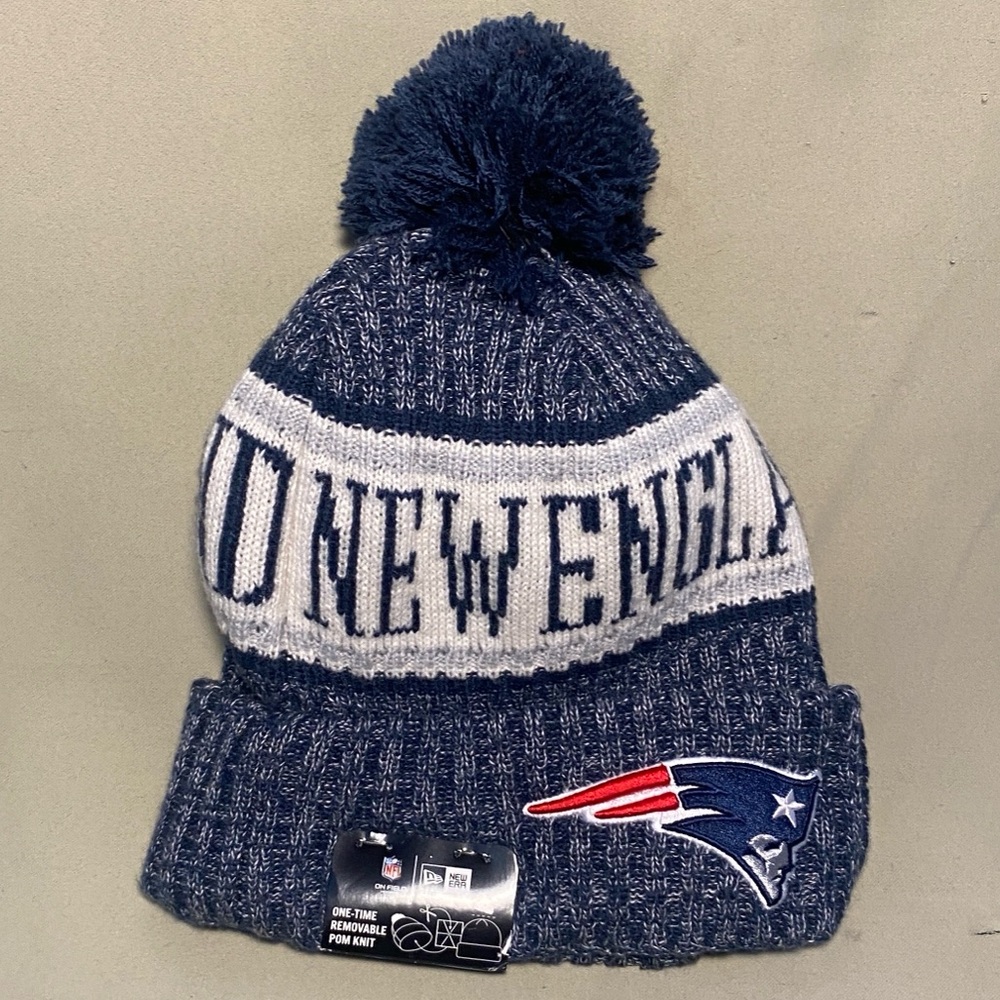 New England Patriots ON Field 2018  (ONF18) Sport OSFA Knit Pom Hat O/S